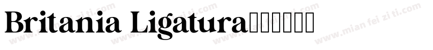 Britania Ligatura字体转换